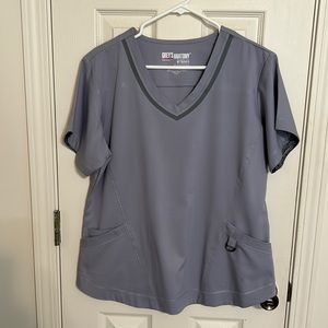 BARCO grey anatomy scrub top grey green color size L